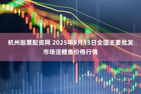 杭州股票配资网 2025年9月13日全国主要批发市场活鲤鱼价格行情